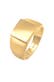 Ring Siegelring Rechteckig 925 Silber gold