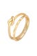 Ring Knoten Verknotet Trend Basic 2er Set 925 Silber Gold