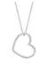 Kette Herz Zirkonia Weiß 925 Sterling Silber Weiß