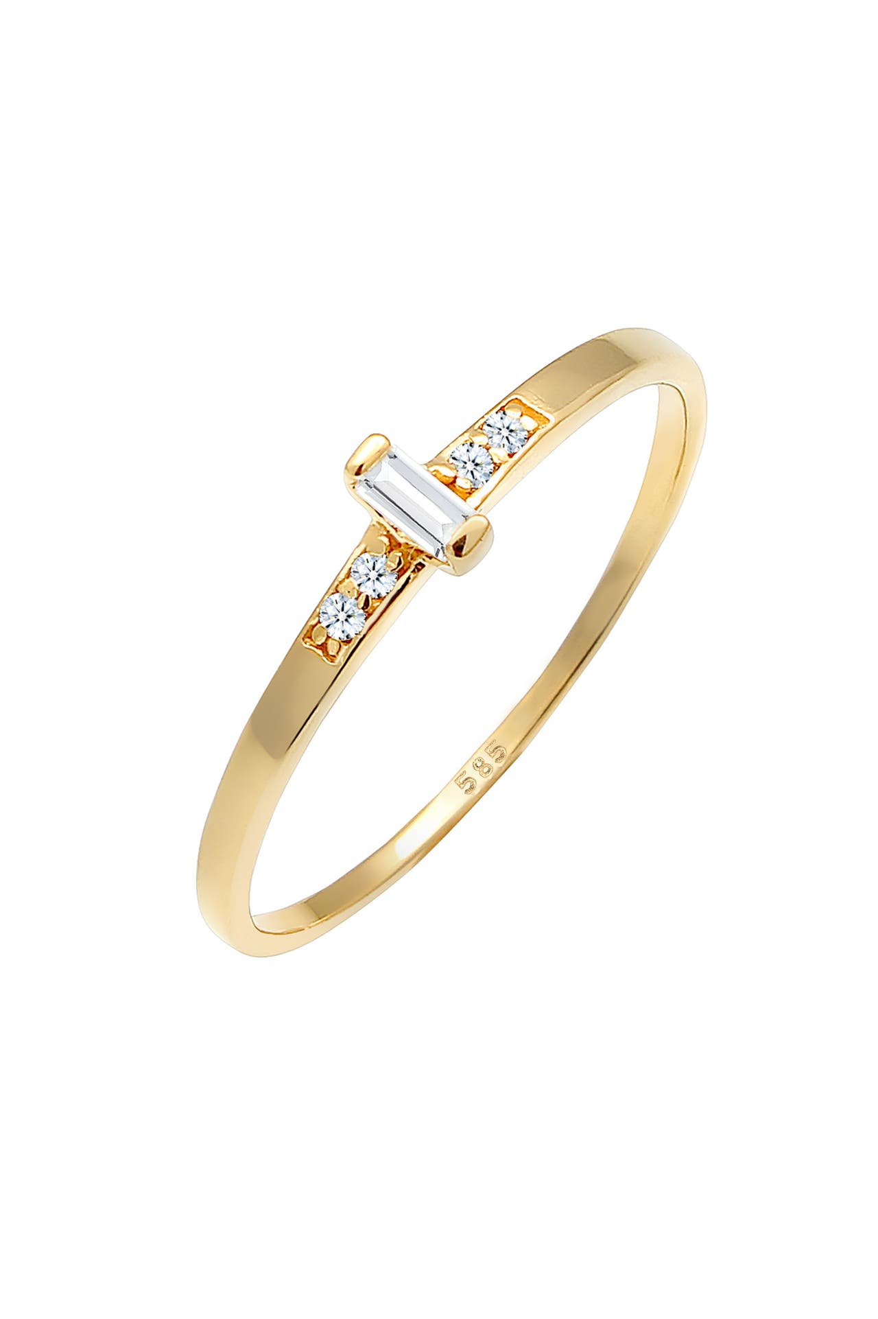 ELLI DIAMONDS Ring Topas Diamant (0.02ct) 585 Gelbgold Gold, Bild 1
