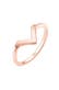 Ring V-Form Matt Basic 925 Silber Rosegold