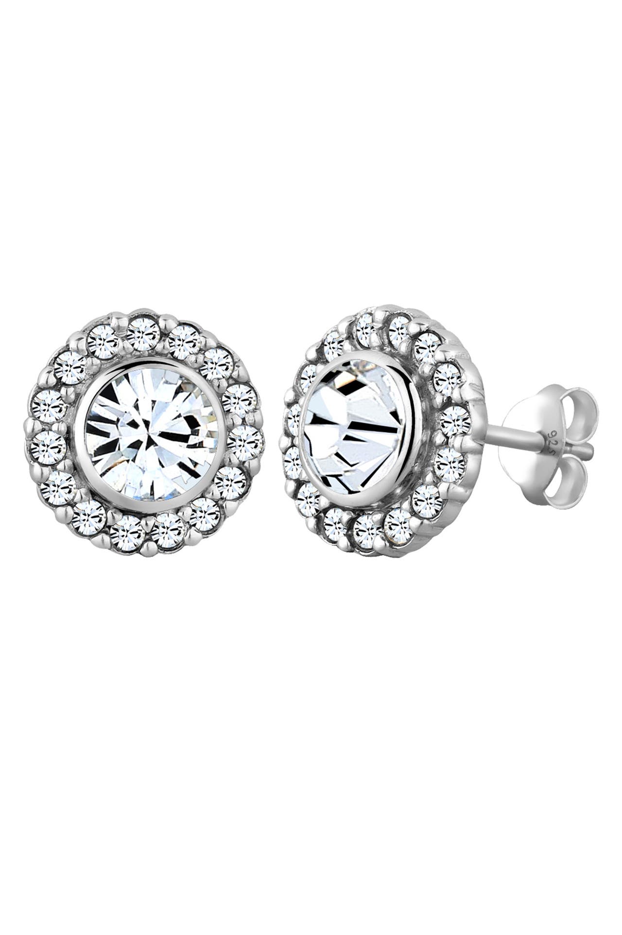 ELLI Ohrringe Glamour Kristalle 925 Silber Weiß, Bild 1