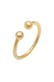 Ring Kugeln Minimal Offen Verstellbar 925 Sterling Silber Gold