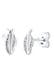 Ohrringe Ohrstecker Feder hippie 925 Sterling Silber Silber