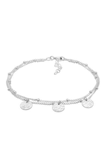 ELLI Armband Kugelkette Plättchen 925 Sterling Silber Silber