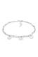 Armband Kugelkette Plättchen 925 Sterling Silber Silber