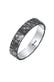 Ring Bandring Herrenring Freundschaftsring 925 Silber Schwarz