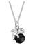 Kette Engel Onyx Schwarz 925 Sterling Silber Schwarz