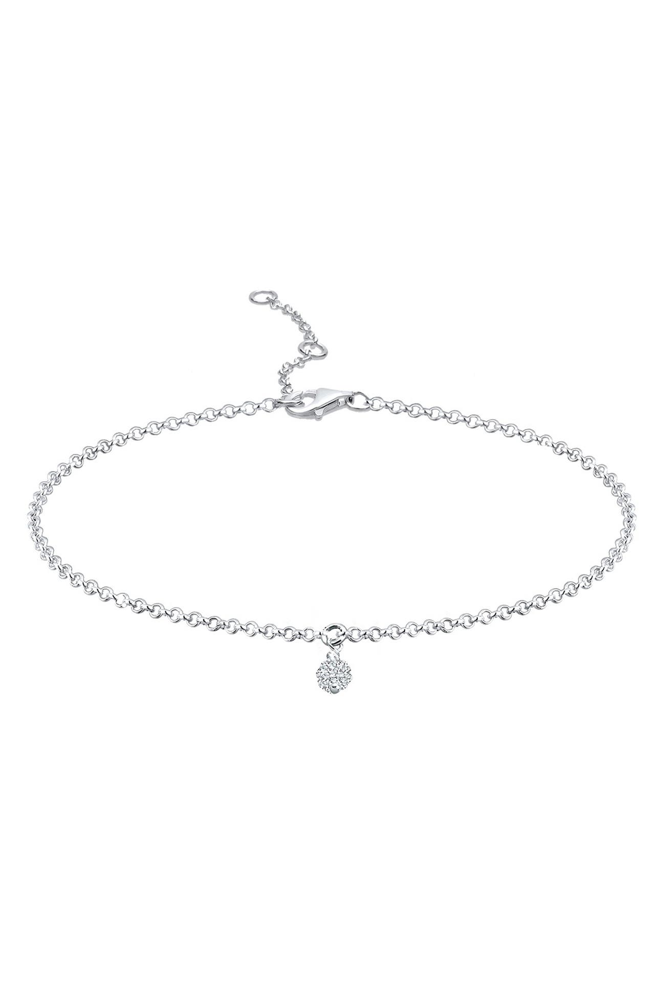 ELLI Armband Armkette Kugel 925 Silber, mit Kristallen von Swarovski® Silber, Bild 1