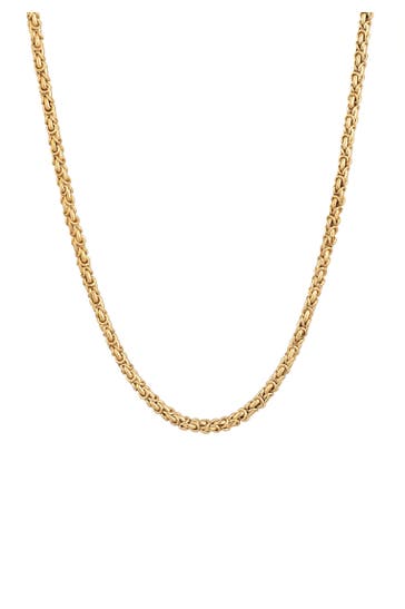 KUZZOI Kette Herrenschmuck Gliederkette Oxidiert 925 Silber Gold