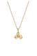 Kette Blume Diamant Weiß Brillantschliff (0.015 ct) 585 Gelbgold Gold