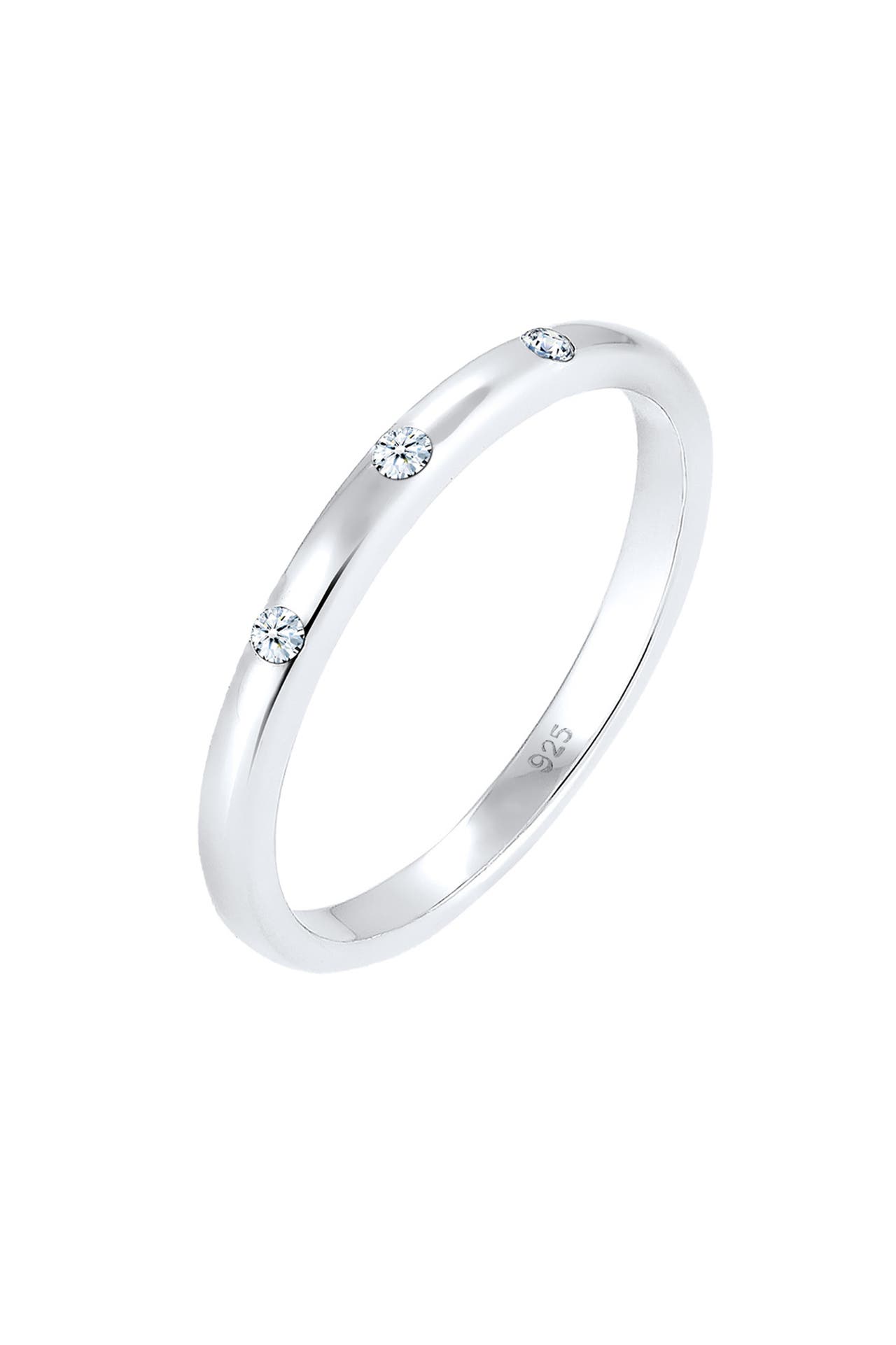 ELLI DIAMONDS Ring Diamant Brillantschliff (0.045 ct) 925 Sterling Silber Silber, Bild 1