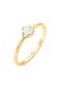 Ring Silberring mit synth. Opal rund 925er Silber Gold