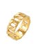 Ring Chunky Chain Look 925 Silber Gold