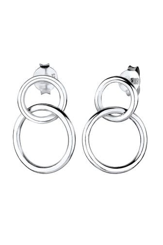 ELLI Ohrringe Kreis Geo Basic Minimal Layer 925 Silber Silber