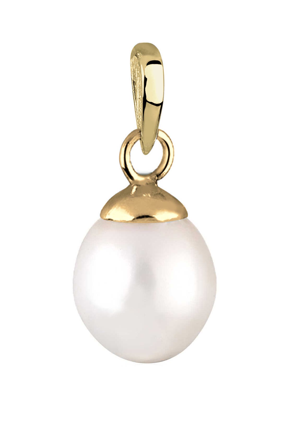 ELLI PREMIUM Anhänger Süßwasserzuchtperle 585 Gelbgold, Bild 1