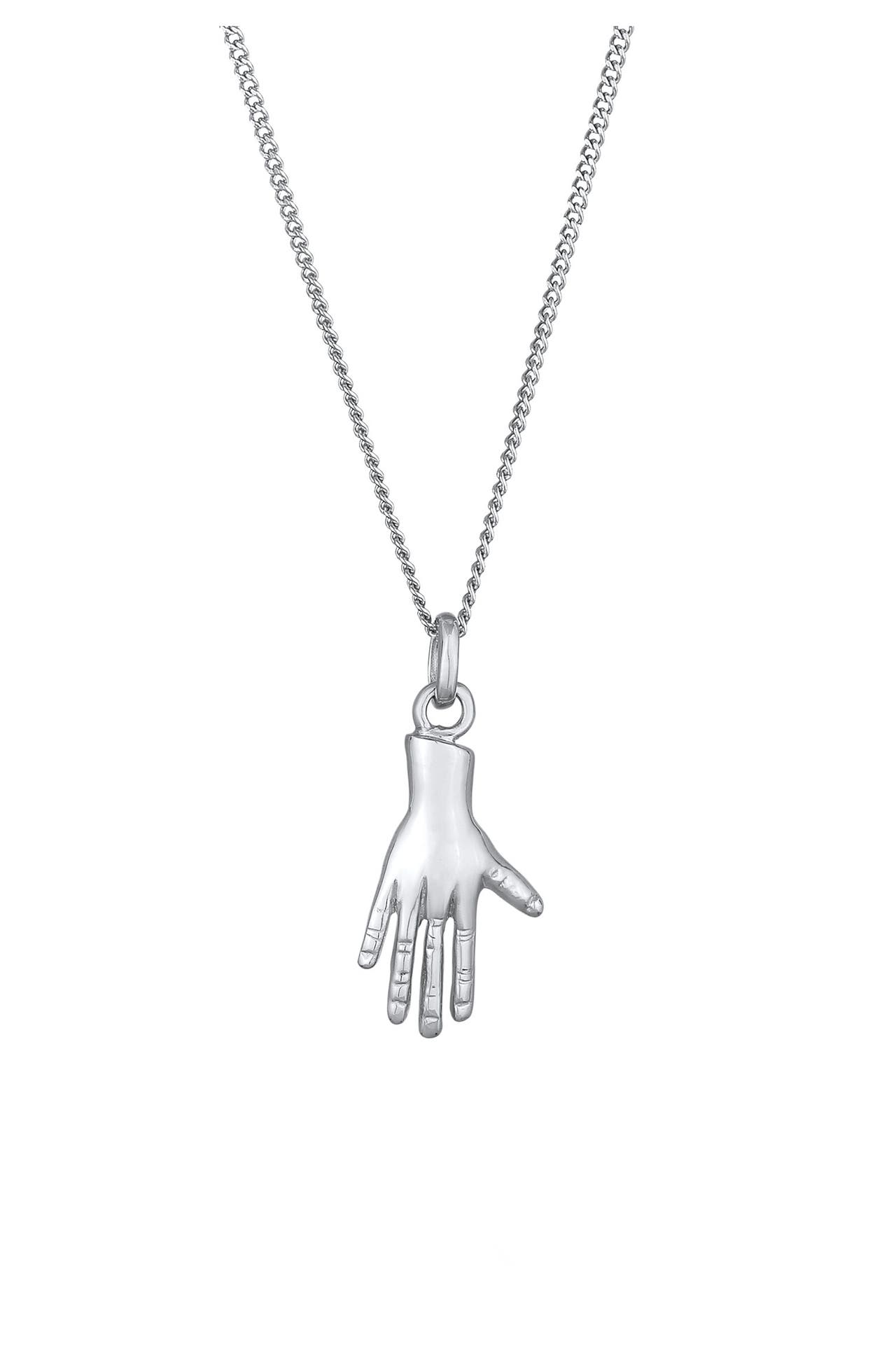 ELLI Kette Hand Symbol 925 Silber Silber, Bild 1