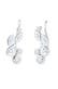 Ohrringe Earcuff Tropfen Zirkonia Weiß 925 Sterling Silber Silber