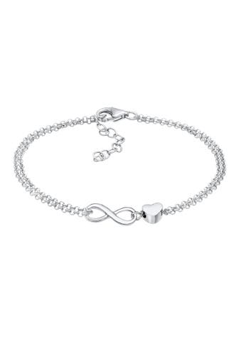 ELLI Armband Herz Unendlichkeit Infinity 925 Silber Silber