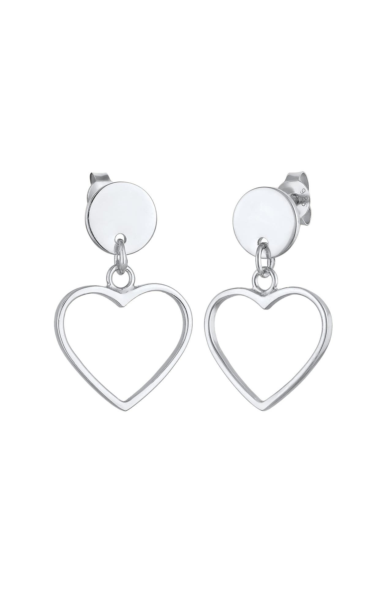 ELLI Ohrringe Stecker Herz Silber, Bild 1