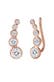 Ohrringe Ohrklemme Earclimber, mit Kristallen von Swarovski® Rosegold