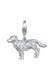 Charm Hund Dog Anhänger Golden Retriever 925 Silber