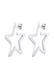 Ohrringe Creolen Stern Astro Filigran 925 Silber Silber