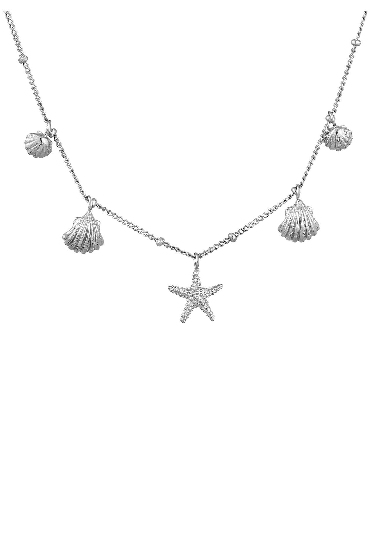 ELLI Kette Muscheln Seestern Maritim Sommer 925 Silber Silber, Bild 1