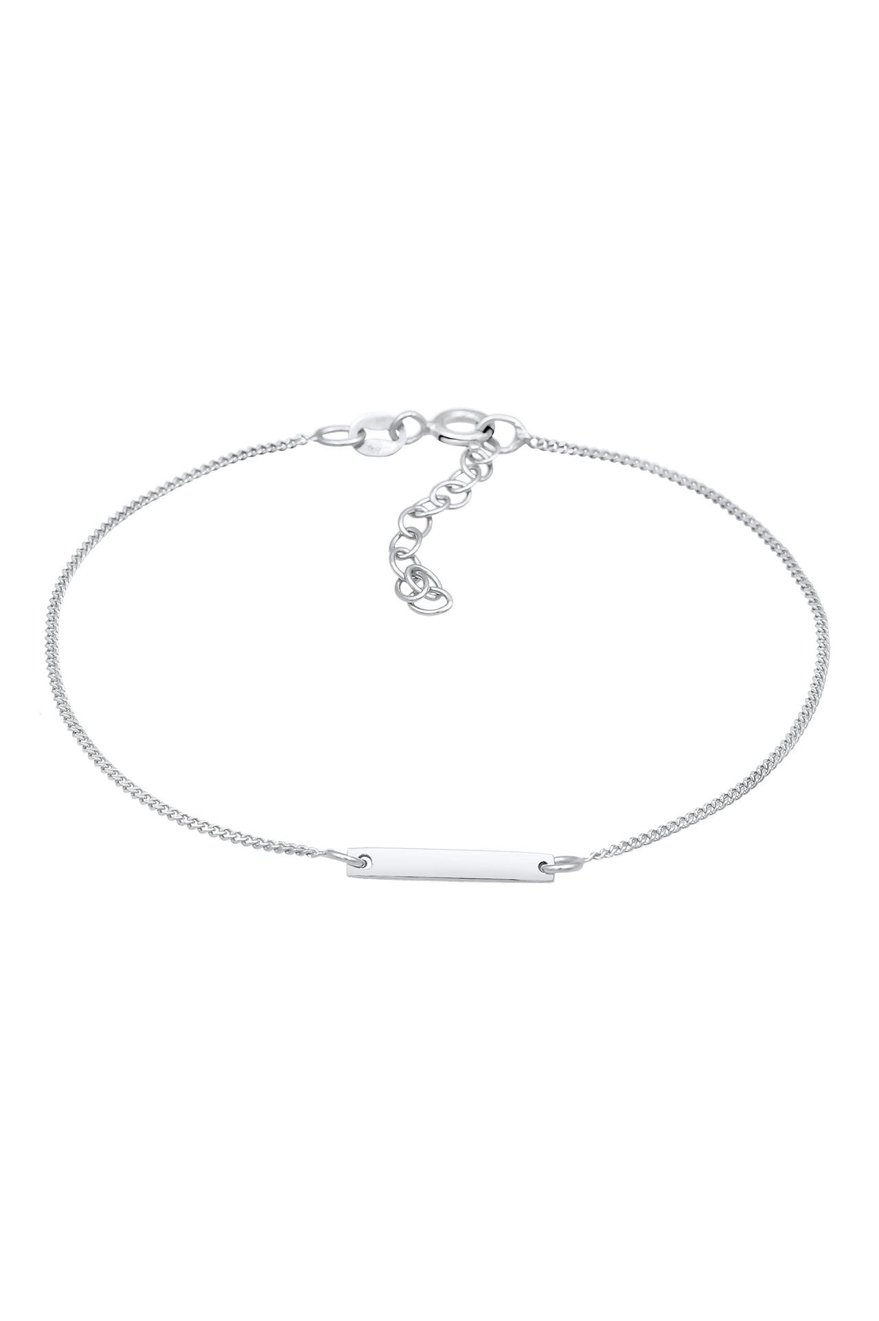 ELLI Armband ID-Armband mit gravierbarer Platte 925 Silber Silber, Bild 1