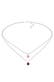 Kette Choker Layer Rund 925 Silber, mit Kristallen von Swarovski® Pink