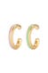 Ohrringe Buntes Emaille Earcuff 2er Set 925 Silber Gold
