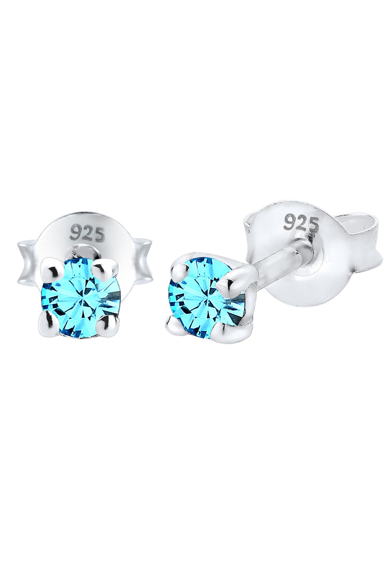 ELLI Ohrringe Kristalle Funkelnd 925 Silber Hellblau, Bild 1
