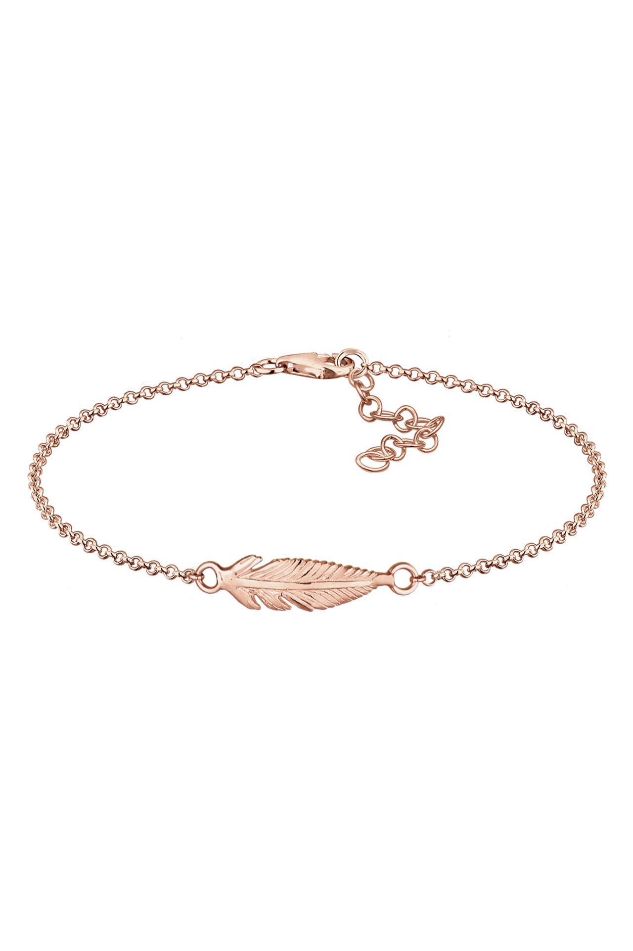 ELLI Armband Feder 925 Sterling Silber Rosegold, Bild 1