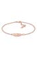 Armband Feder 925 Sterling Silber Rosegold