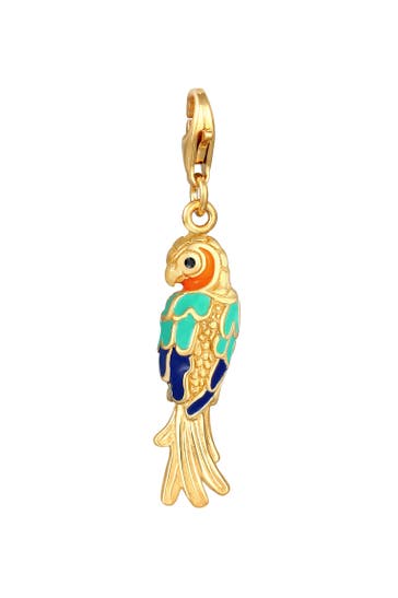 NENALINA Charm Papagei Vogel Kristalle 925 Silber