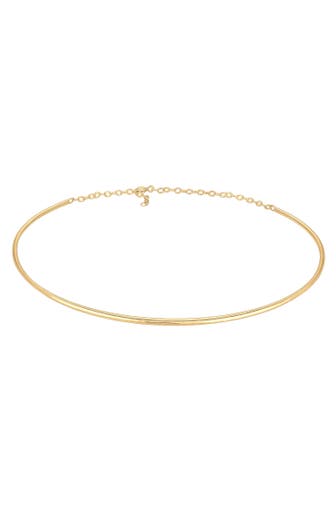 ELLI Kette Elli Halskette Choker Cuff Basic It-Piece Blogger 925er Silber Gold