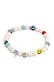 Armband Smiling Bead Glas Harz Perlen 925 Silber Weiß
