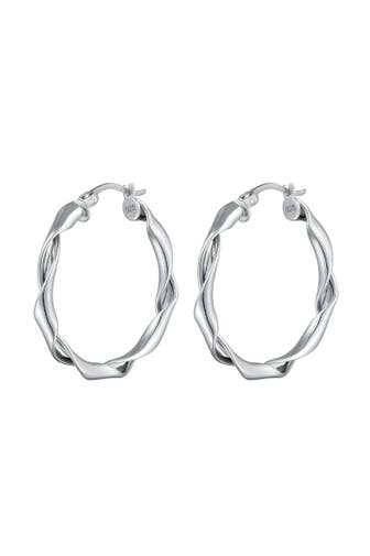 ELLI Ohrringe Creolen Rund Gedreht 925 Sterling Silber Silber