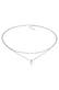 Kette Layer Choker Kreuz Filigran 925er Silber Silber