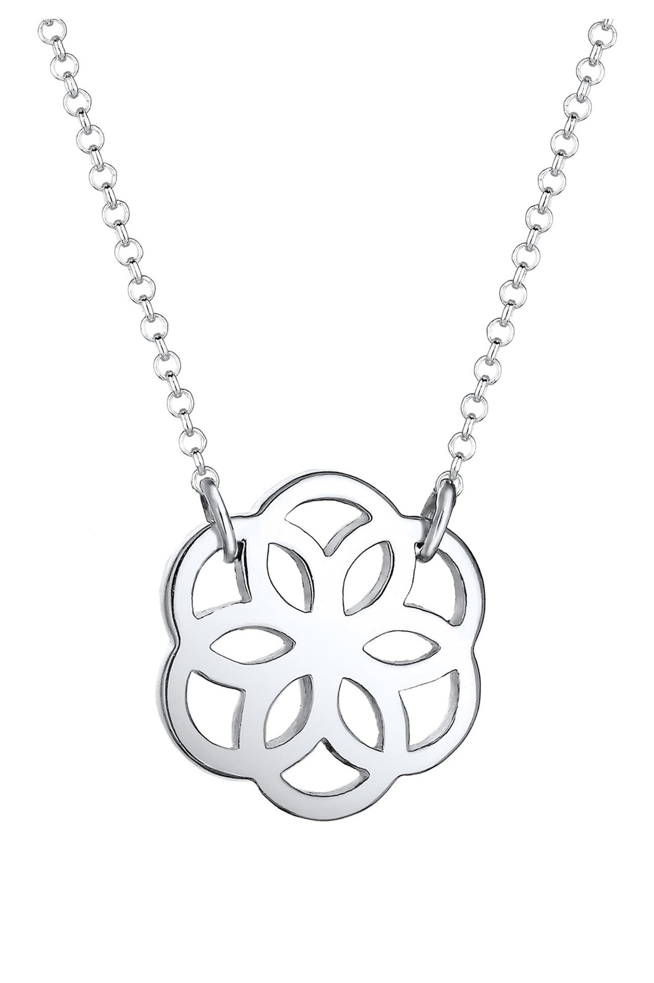 ELLI Kette Blume Floral Blüte 925 Silber Silber, Bild 1