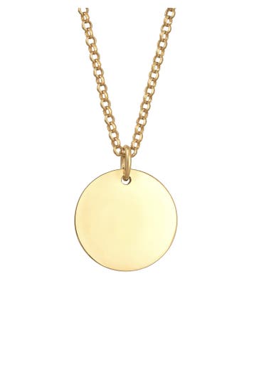 ELLI Kette Basic Plättchen Erbskette 925 Silber Gold