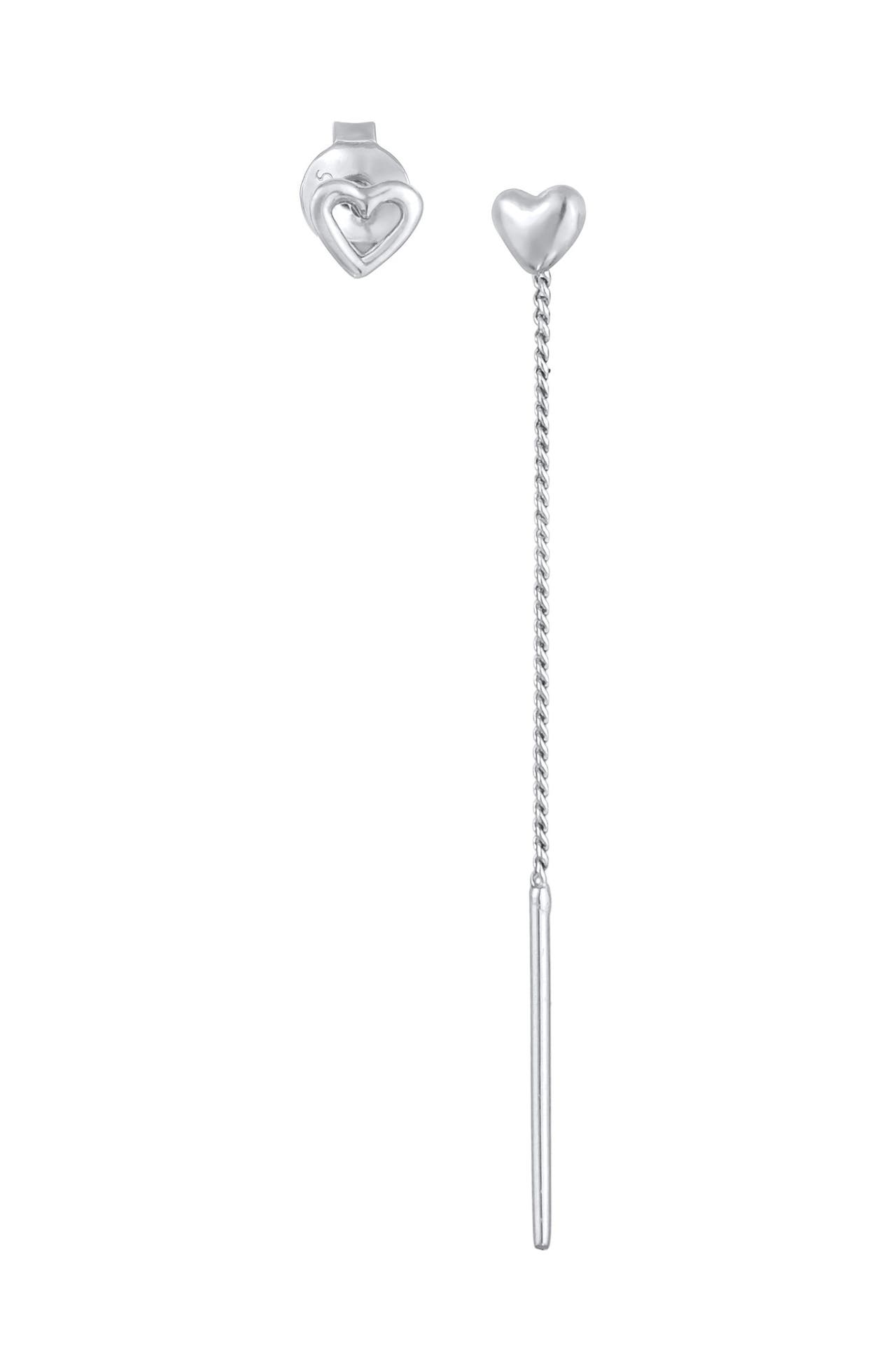 ELLI Ohrringe Herz Ohrhänger Ohrstecker 925 Silber Silber, Bild 1