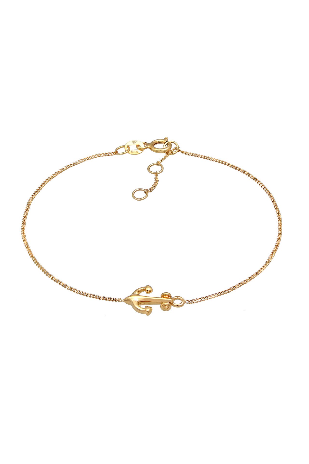 ELLI PREMIUM Armband Anker Maritim Skipper 585er Gelbgold Gold, Bild 1