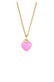 Halskette Mädchen Herz Rosa Emaille 925 Silber