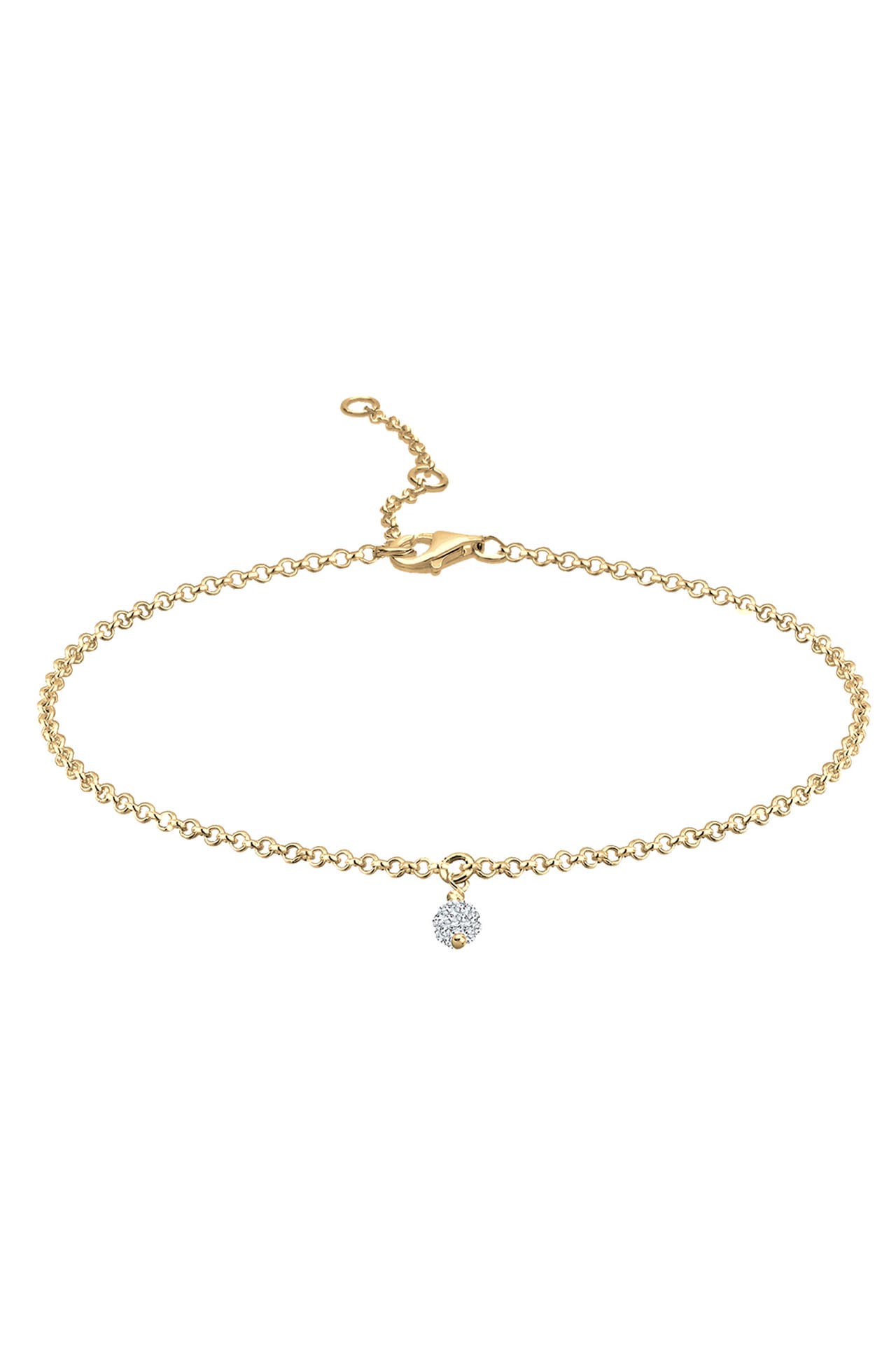 ELLI Armband Armkette Kugel 925 Silber, mit Kristallen von Swarovski® Gold, Bild 1