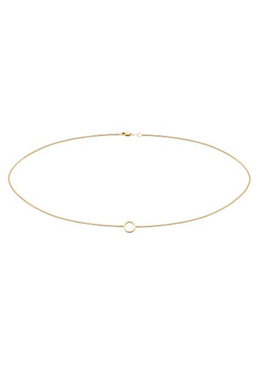ELLI PREMIUM Kette Choker Kreis 375 Gelbgold Gold