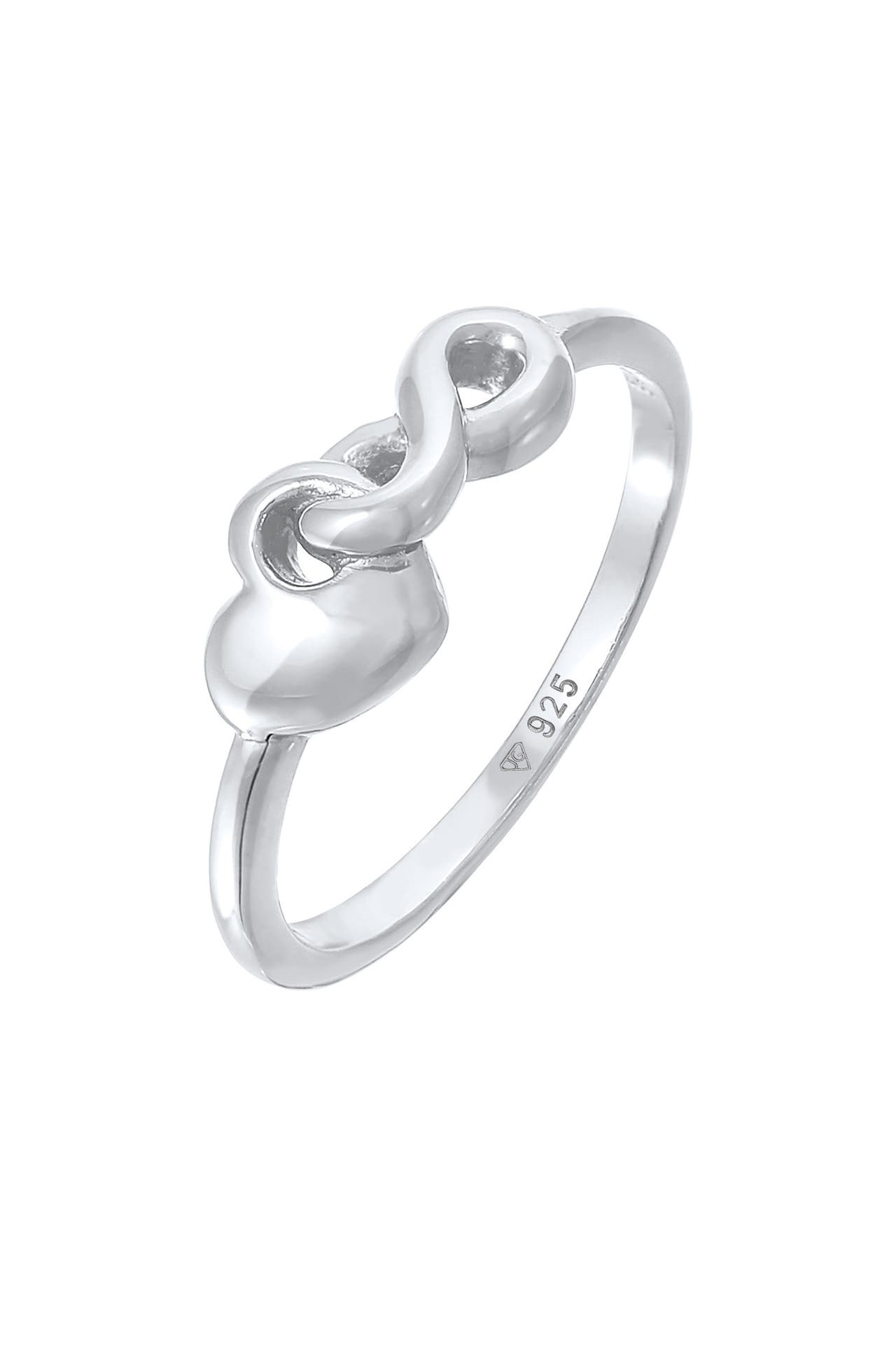 ELLI Ring Herz Infinity Ring Liebe 925 Silber Silber, Bild 1