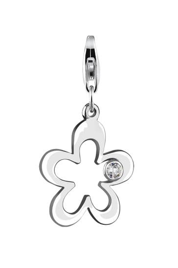 NENALINA Charm Blumen-Anhänger Zirkonia Kristalle 925 Silber
