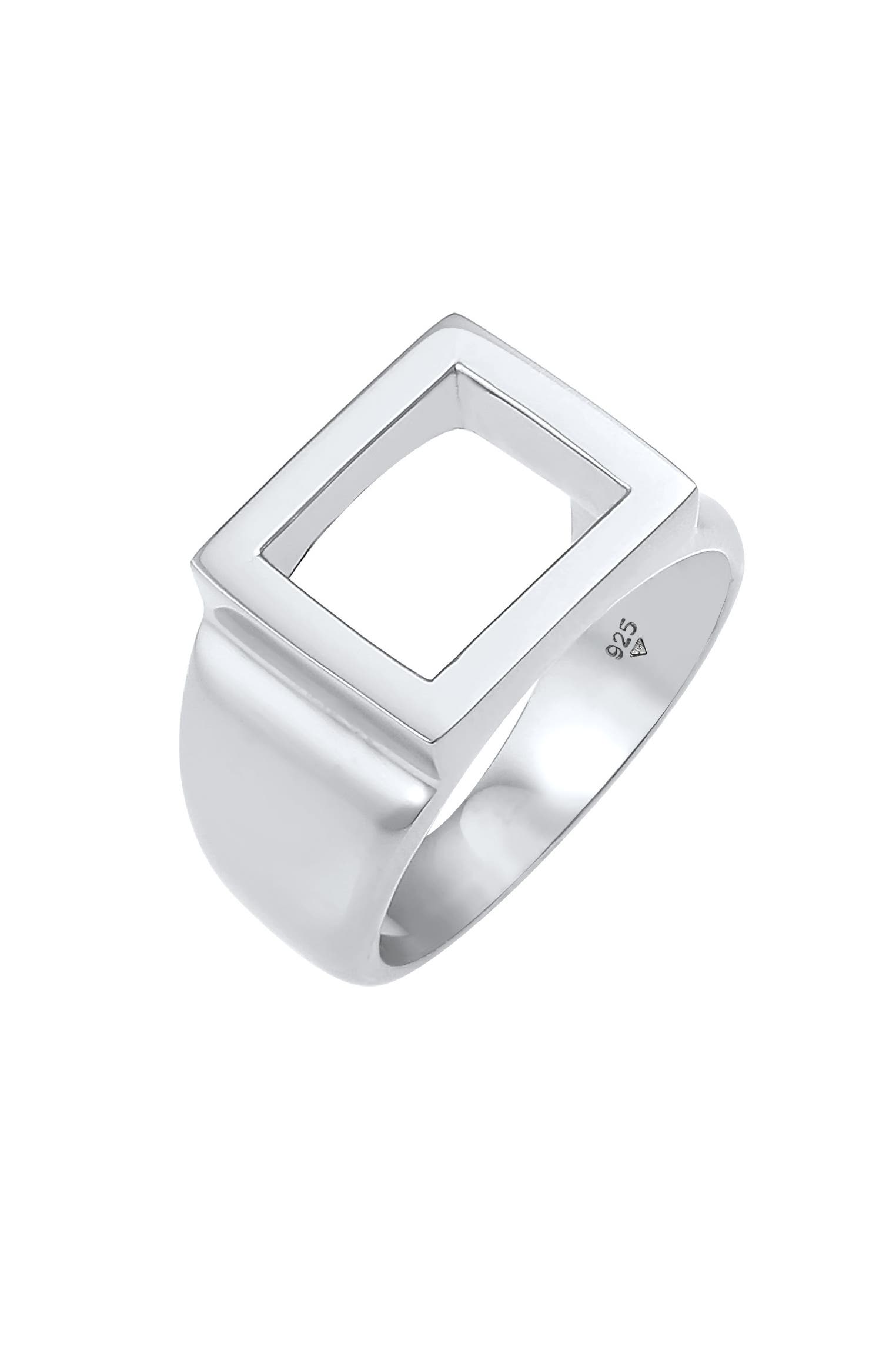 kaufen KUZZOI 925 » Outletcity - Ring | Rechteckig günstig Herren Silber online Siegelring