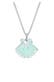 Halskette Kinder Muschel Meer Mermaid Emaille 925 Silber